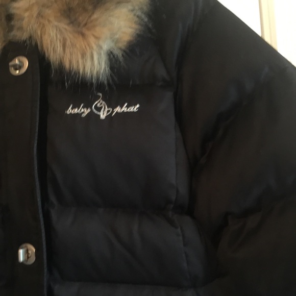 BABY PHAT PUFFER JACKET WITH FAKE FUR - Picture 3 of 16